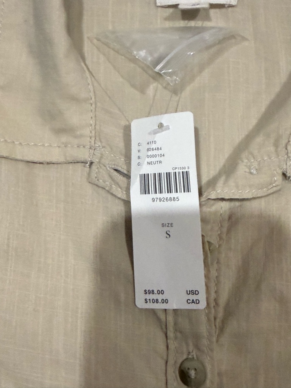 Anthropologie Pilcro Seaside Collared Swing Blouse Button-Up Shirt - Picture 10 of 13